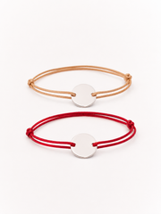 Pulsera cordón ANAIS silver + aros REINA ZIRCONIA silver
