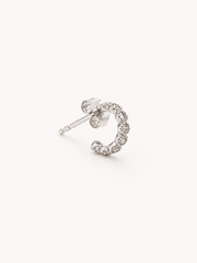 Argollitas INES silver (la unidad)