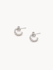 Argollitas INES silver (la unidad)