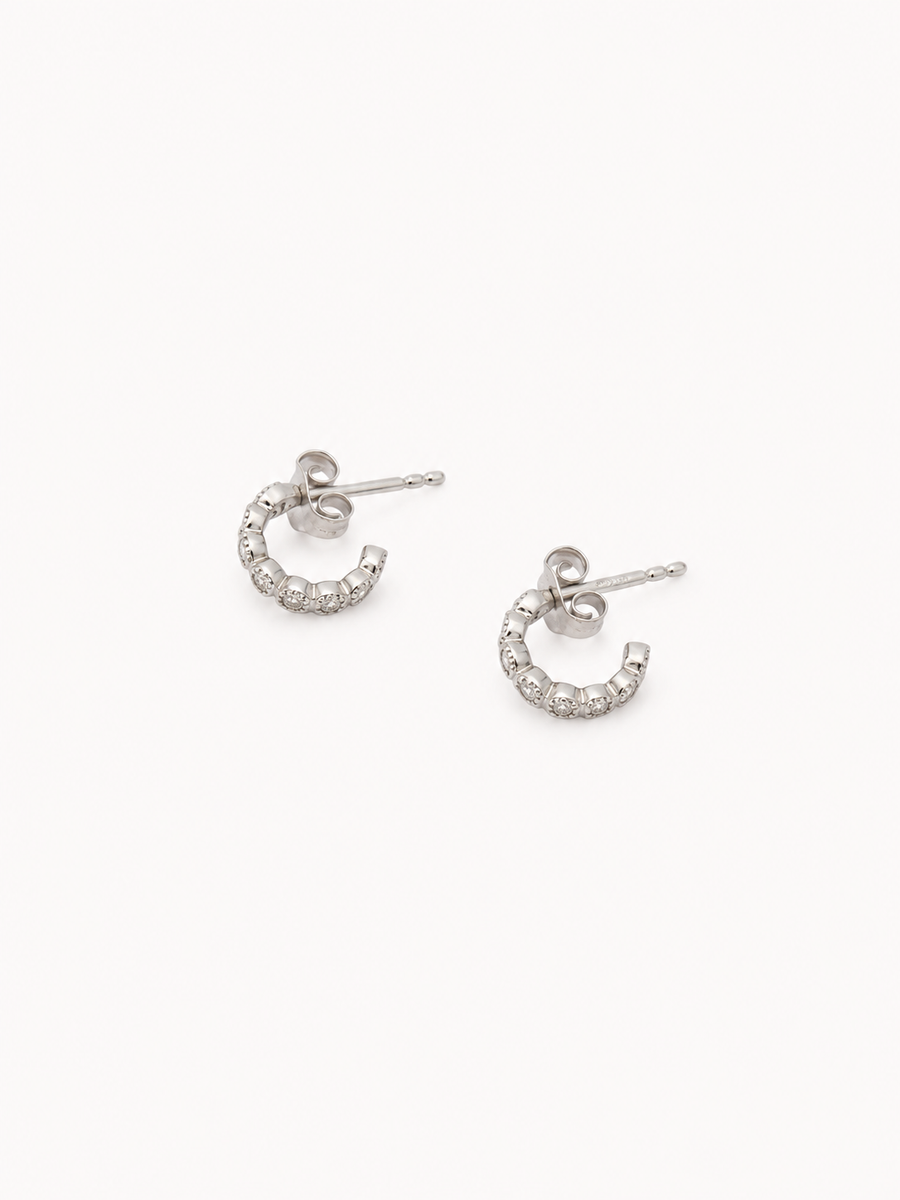 Argollitas INES silver (la unidad)