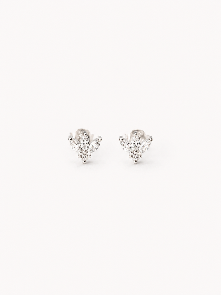 Aros REINA ZIRCONIA silver (la unidad)