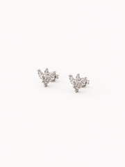 Aros REINA ZIRCONIA silver (la unidad)