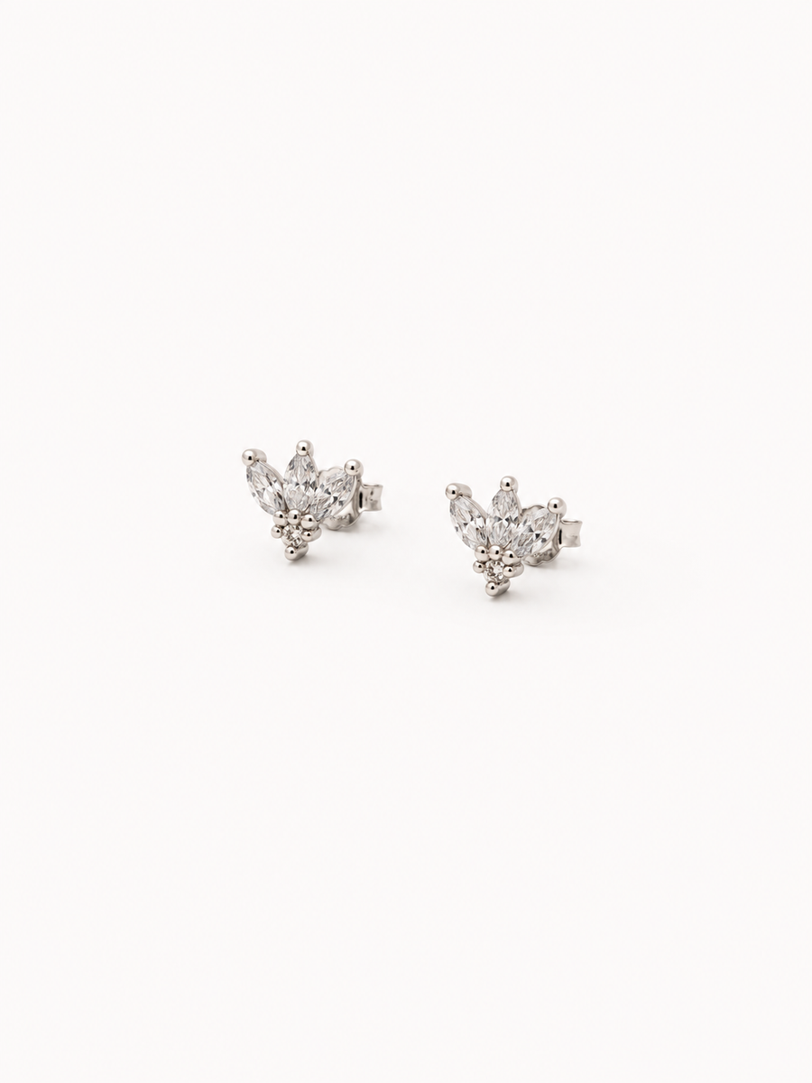 Aros REINA ZIRCONIA silver (la unidad)