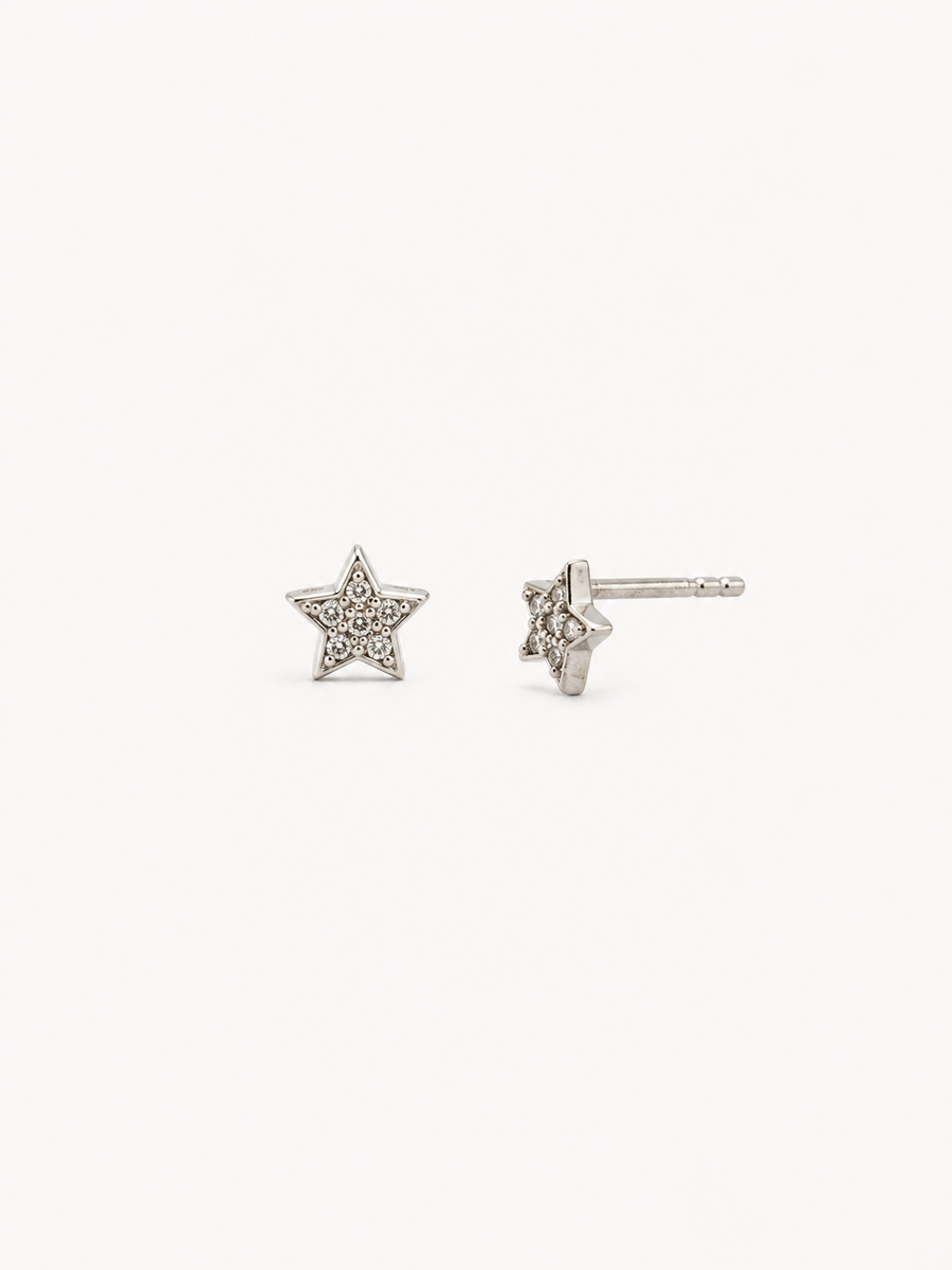 Pulsera cordón LEA silver + aros STAR silver