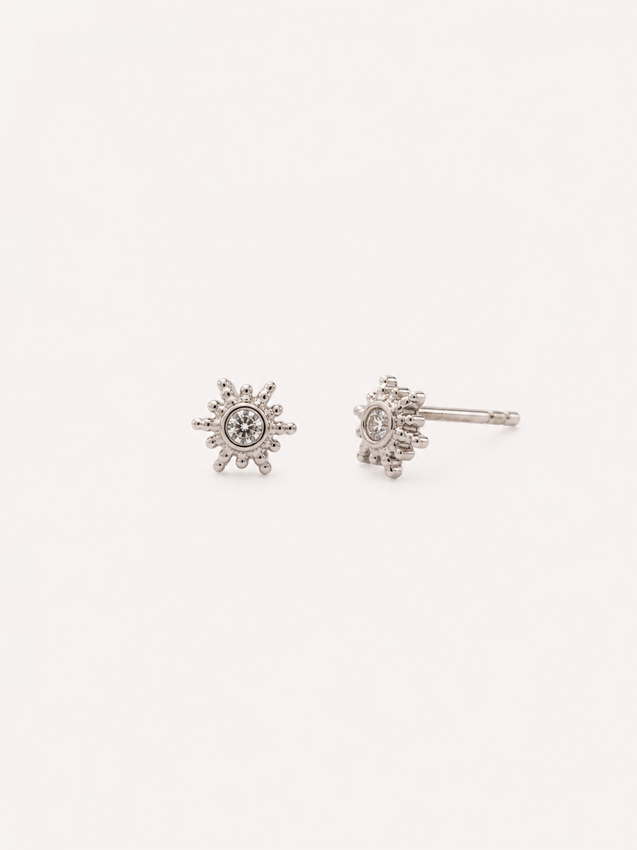 Aro MINI FUEGO ZIRCONIA silver (la unidad)