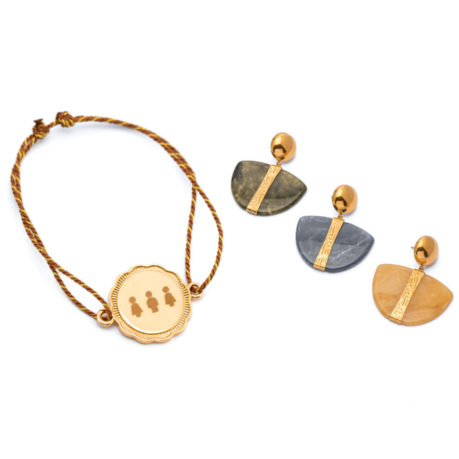 Pulsera olivia M + Aros alexia