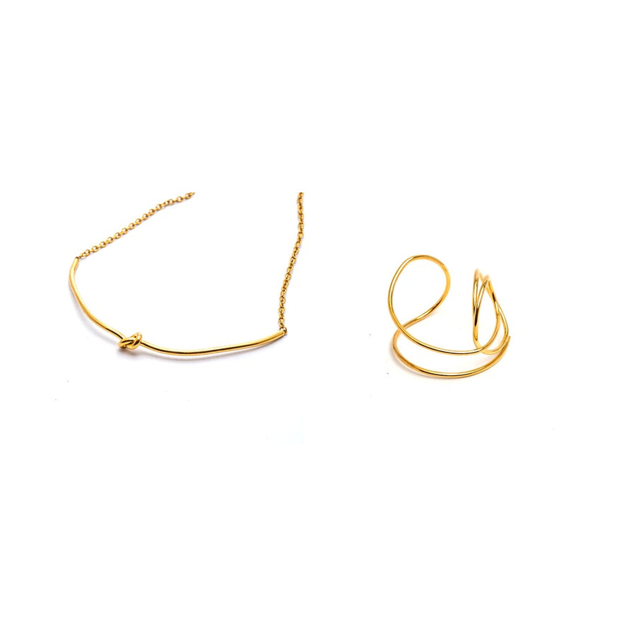 Collar nelia + pulsera organica
