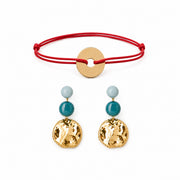 Pulsera cordón LEA S + aros OLA