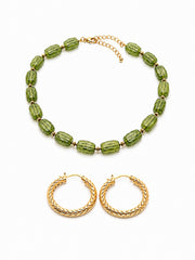 Collar PETRA + Aros ESPIGA